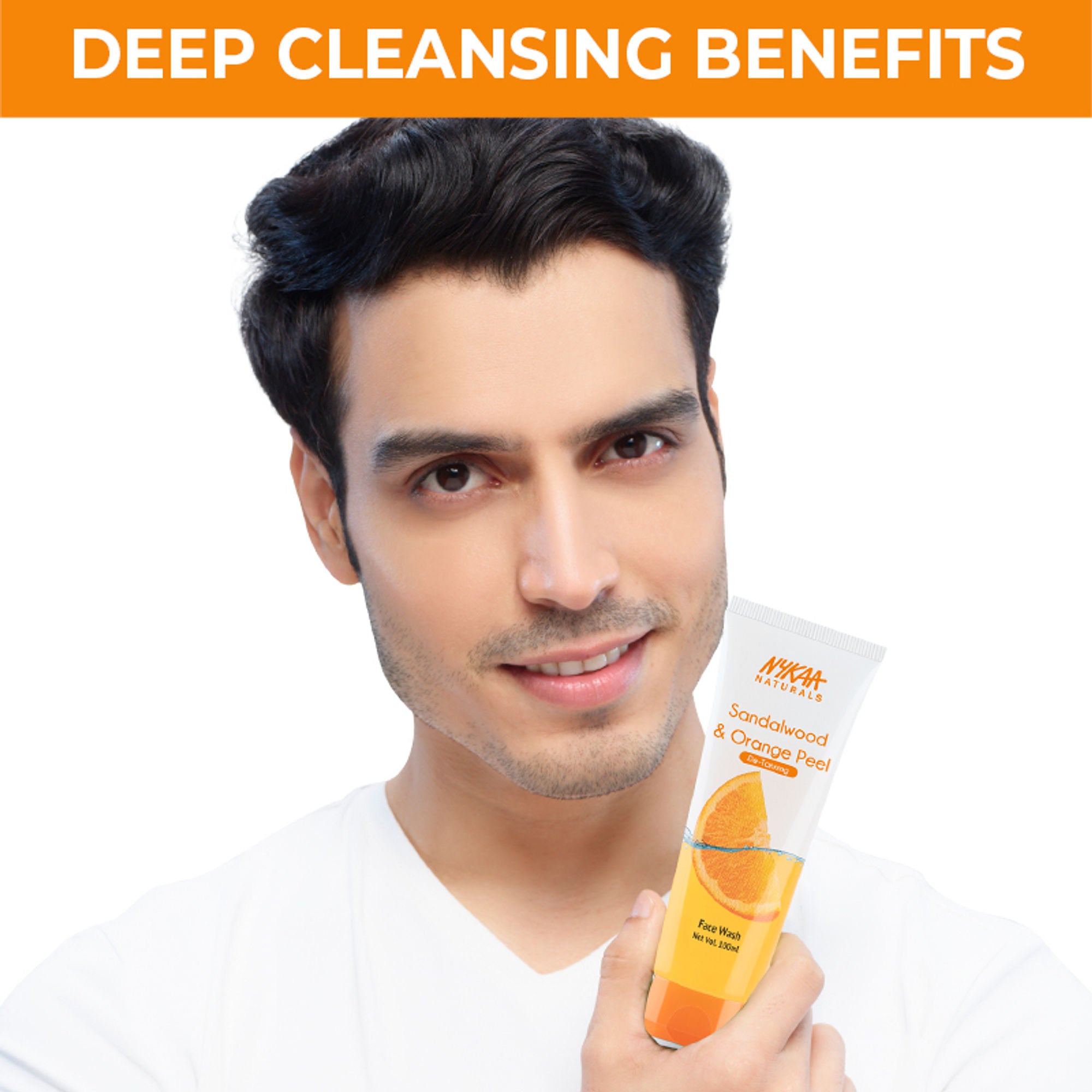 Nykaa Anti-Acne Face Wash With Salicylic Acid, Tea Tree & Neem - For Oily & Acne Prone Skin - Sandalwood Orange Peel - Distacart