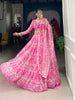 Lorenvalley Pink Georgette Printed Lehenga Choli - Distacart