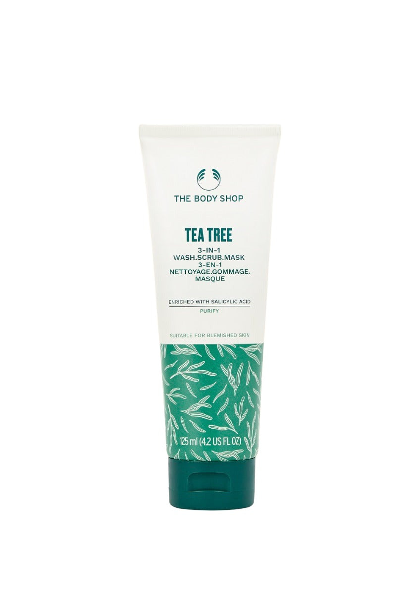 The Body Shop Tea Tree 3 IN 1 Wash Scrub Mask - Distacart