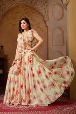 Thumbnail for Lorenvalley Fashion Pista Georgette with Digital Printed Lehenga Choli with Dupatta