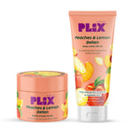 Thumbnail for PLIX The Plant Fix Peaches & Lemon Detan Pair with Bump Eraser Body Scrub & SPF15 Body Lotion