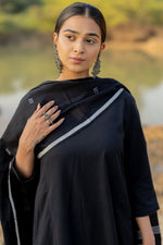 Thumbnail for Vegaa Fashion Black Chanderi Silk Designer Salwar Suit