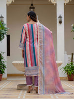 Thumbnail for Vegaa Fashion Pink Rayon Embroidered Salwar Suit