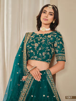 Thumbnail for Anaita Rama Embroidered Heavy Art Silk Designer Lehenga With Blouse - Distacart