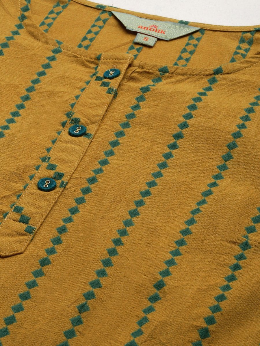 Anouk Regular Pure Cotton Kurta with Trousers - Distacart