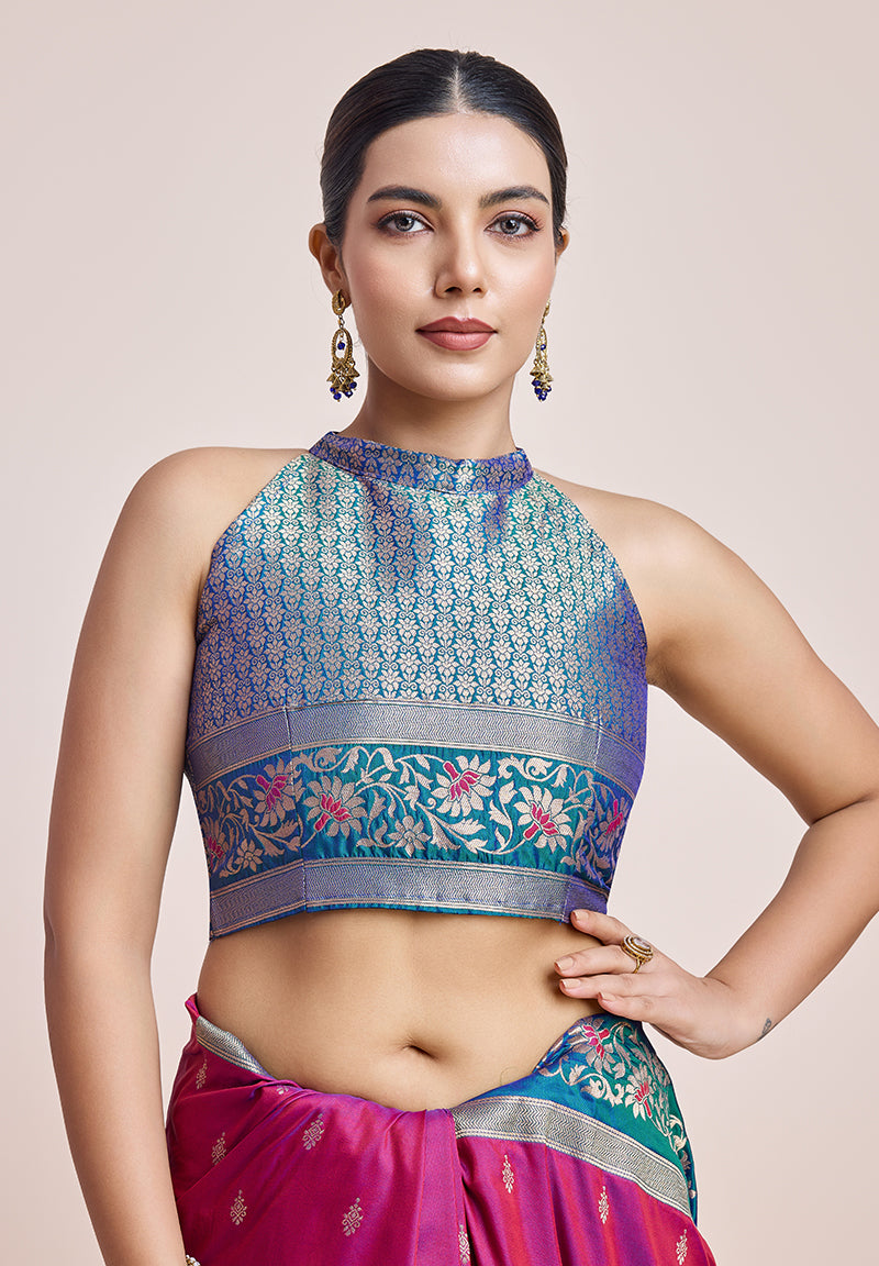 Monjolika Fashion Magenta Banarasi Silk In Satin Is Classy Embellished With Golden Zari Work Saree - Distacart