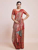 Thumbnail for Monjolika Fashion Maroon Latest Dharmavaram Silk SareeWith Rich Heritage Woven In Gold And Silver Zari Work - Distacart