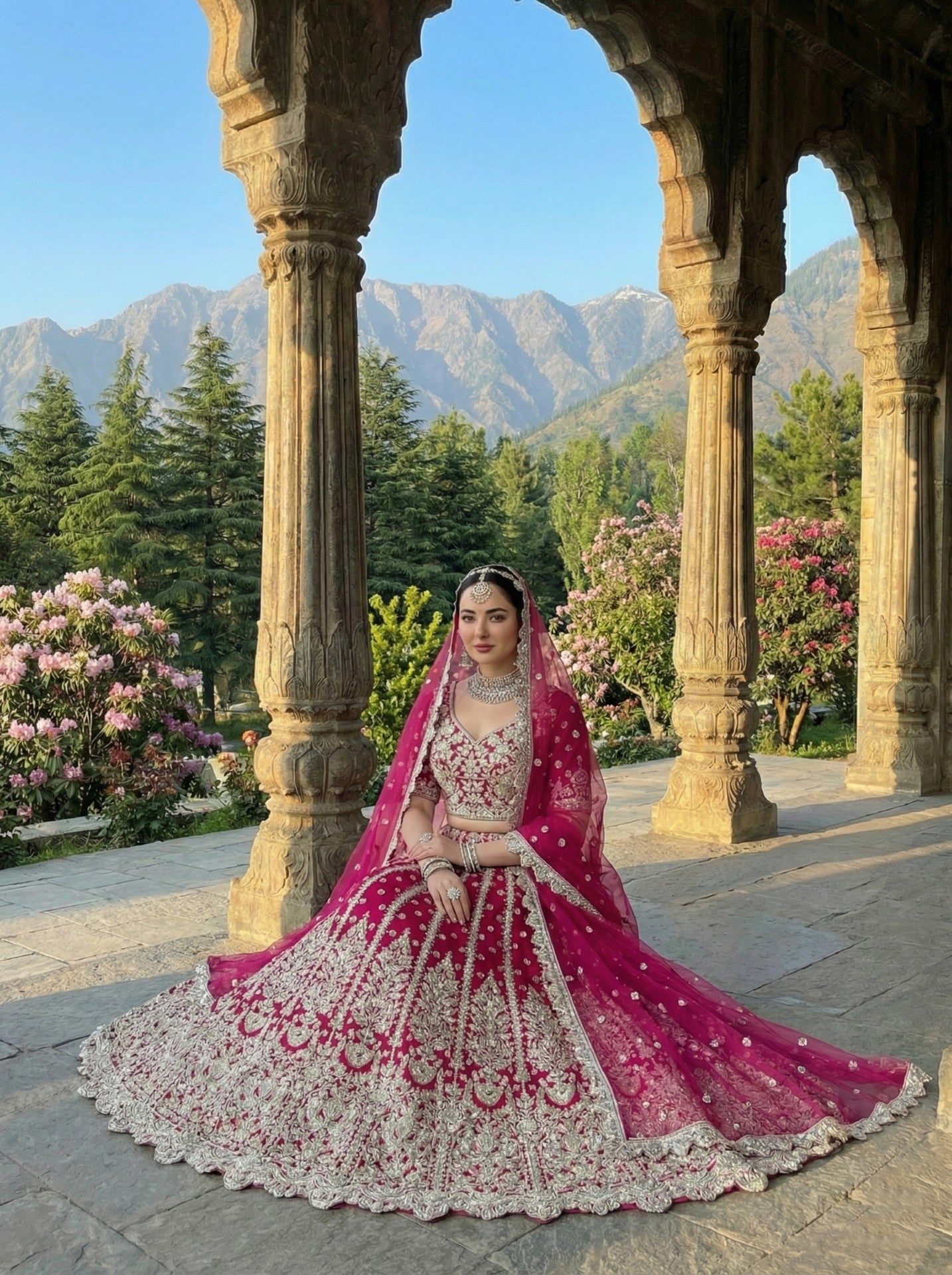Anaita D Pink Net Lehenga Choli With Embroidery & Dori Sequence Work - Distacart