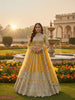 Anaita Yellow Net Lehenga Choli With Embroidery & Dori Sequence Work - Distacart