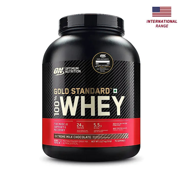 Optimum Nutrition Gold Standard 100% Whey Protein Powder (Extreme Milk Chocolate)-2.27 kg