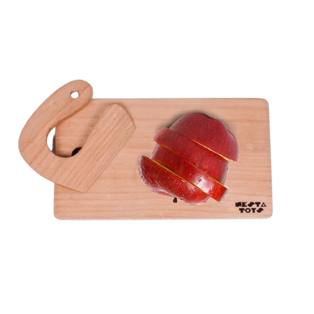 Montessori Chopping Board & Knife 1