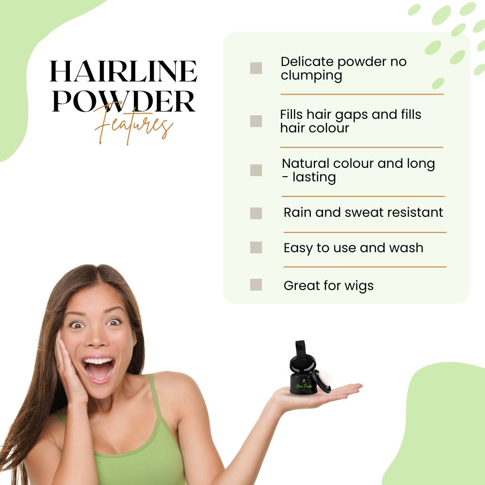 Samisha Cover Up Hair Powder - Black - Distacart