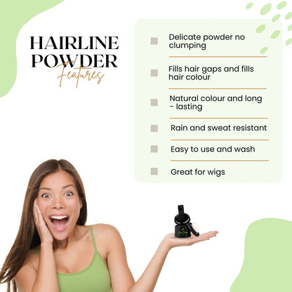Samisha Cover Up Hair Powder - Black - Distacart
