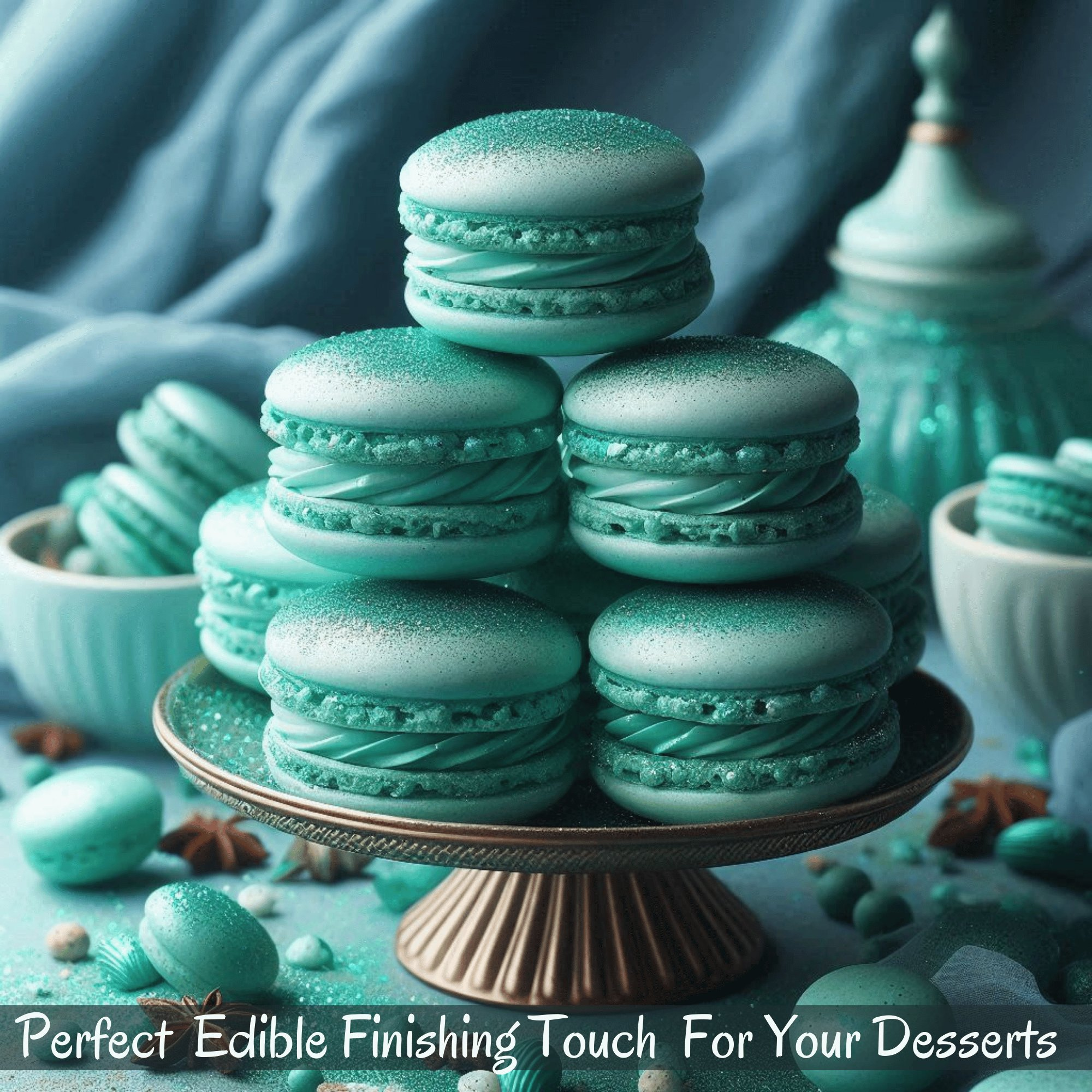 thistle green edible luster dust 5 gms