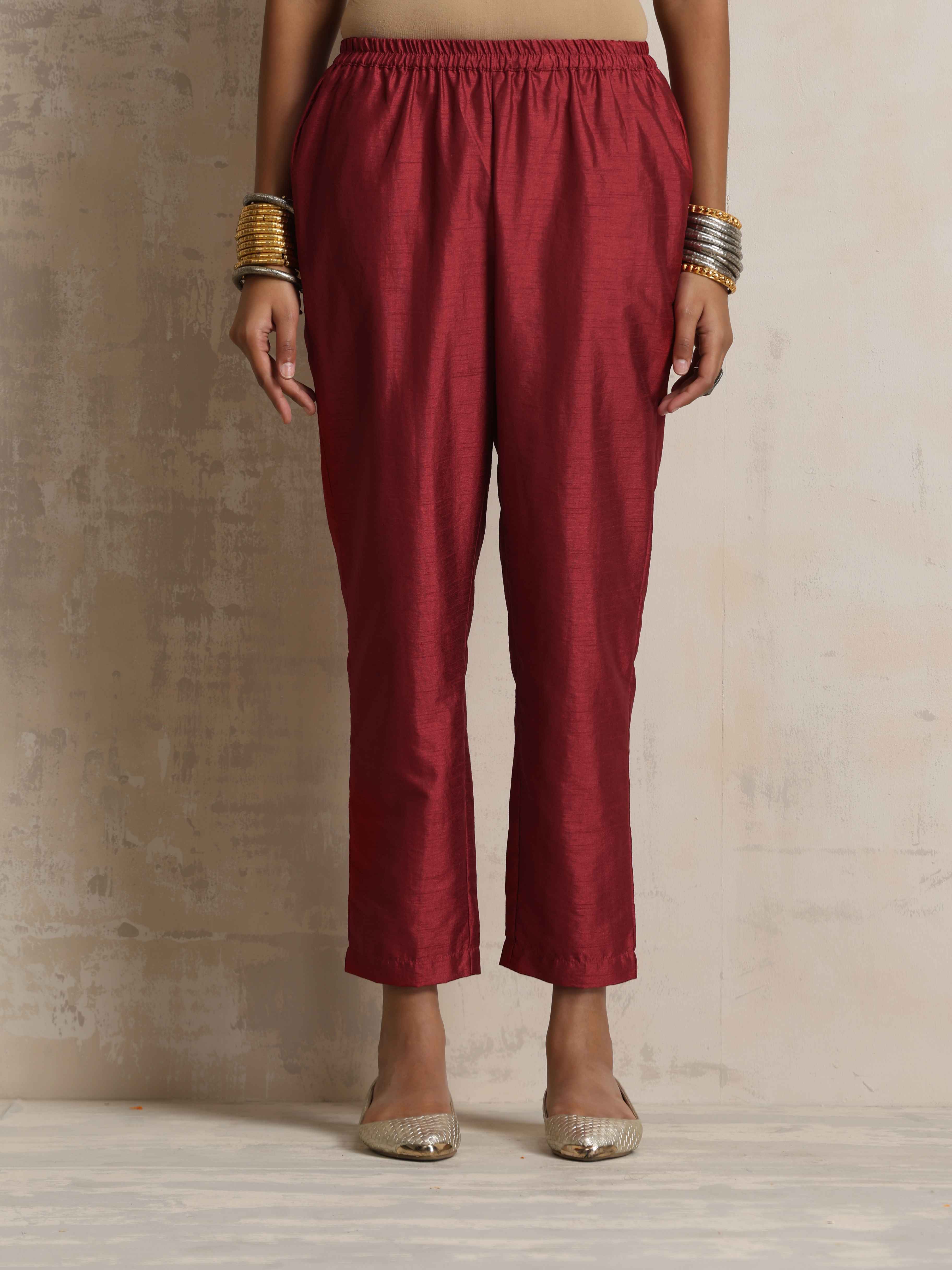 trueBrowns Gold Silk Kurta Set - Distacart
