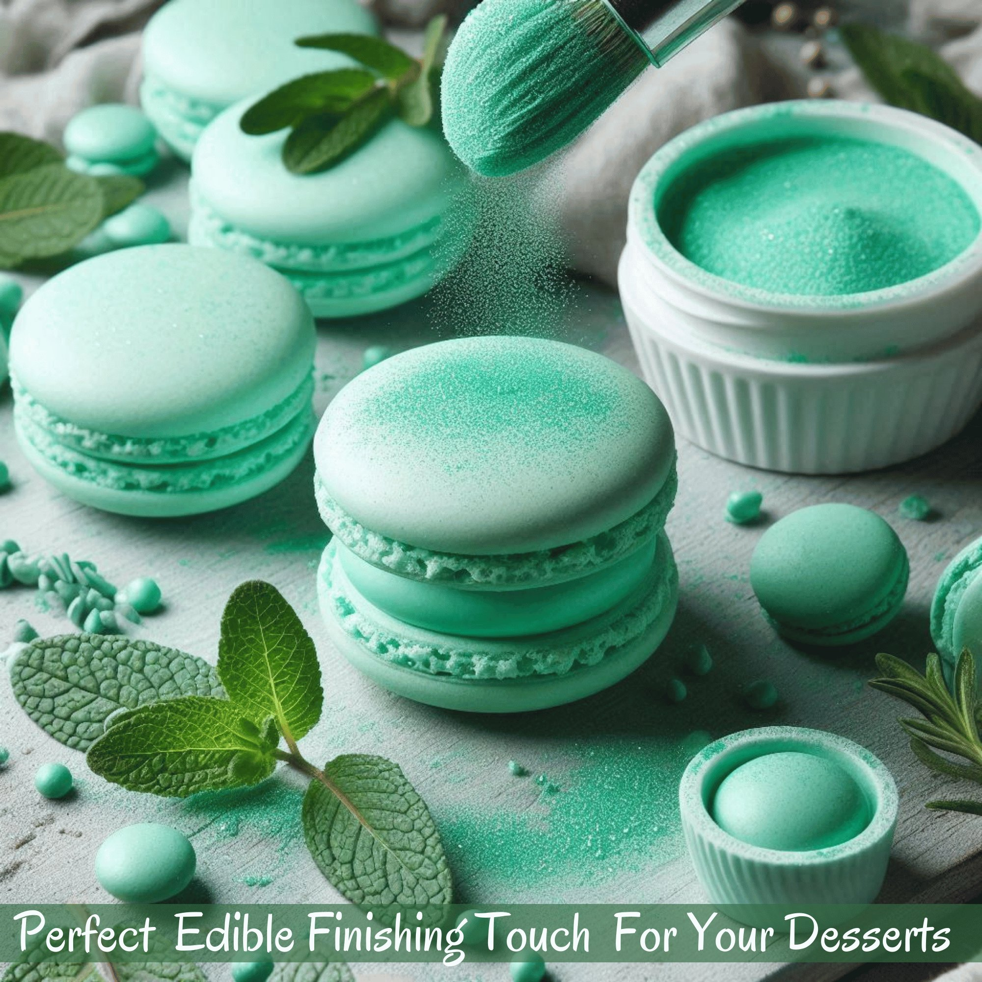 frost green edible luster dust 5 g