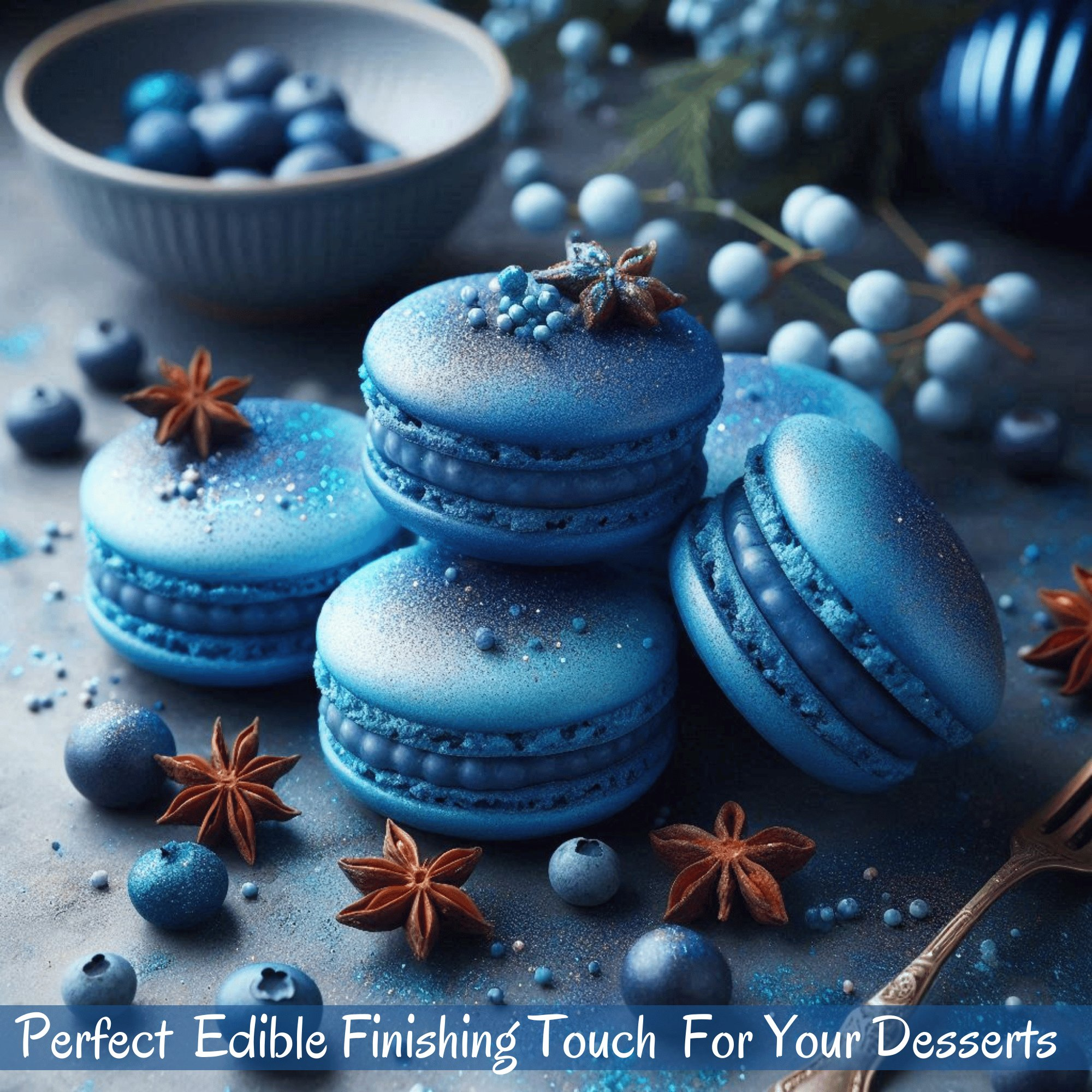 hydrangea blue edible luster dust5 g