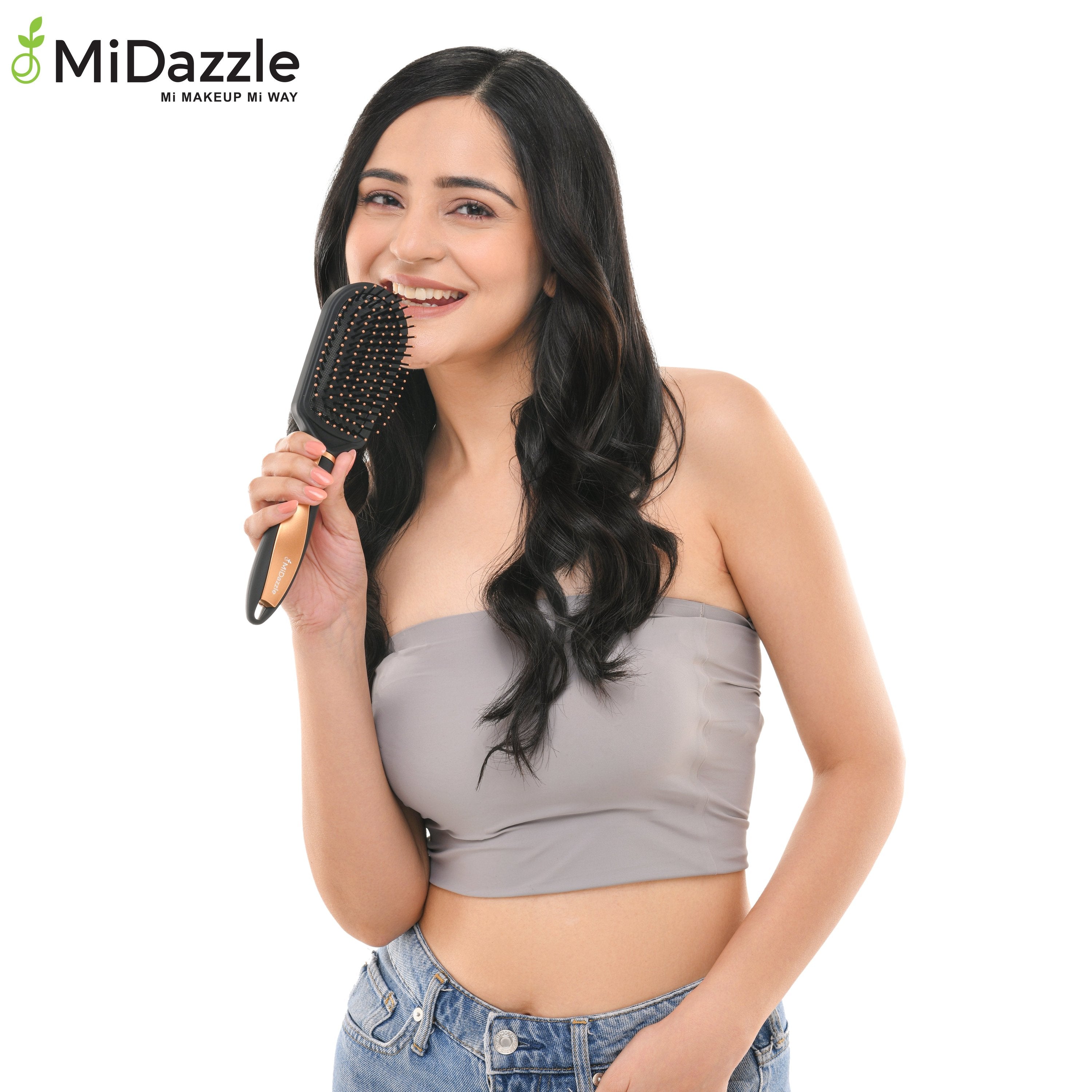MiDazzle Oval Hair Brush (Luxe) MIHB0001 - Distacart