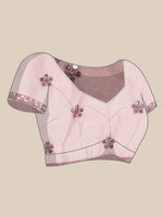 Thumbnail for Anouk Lavender Embellished Sequinned Organza Saree - Distacart