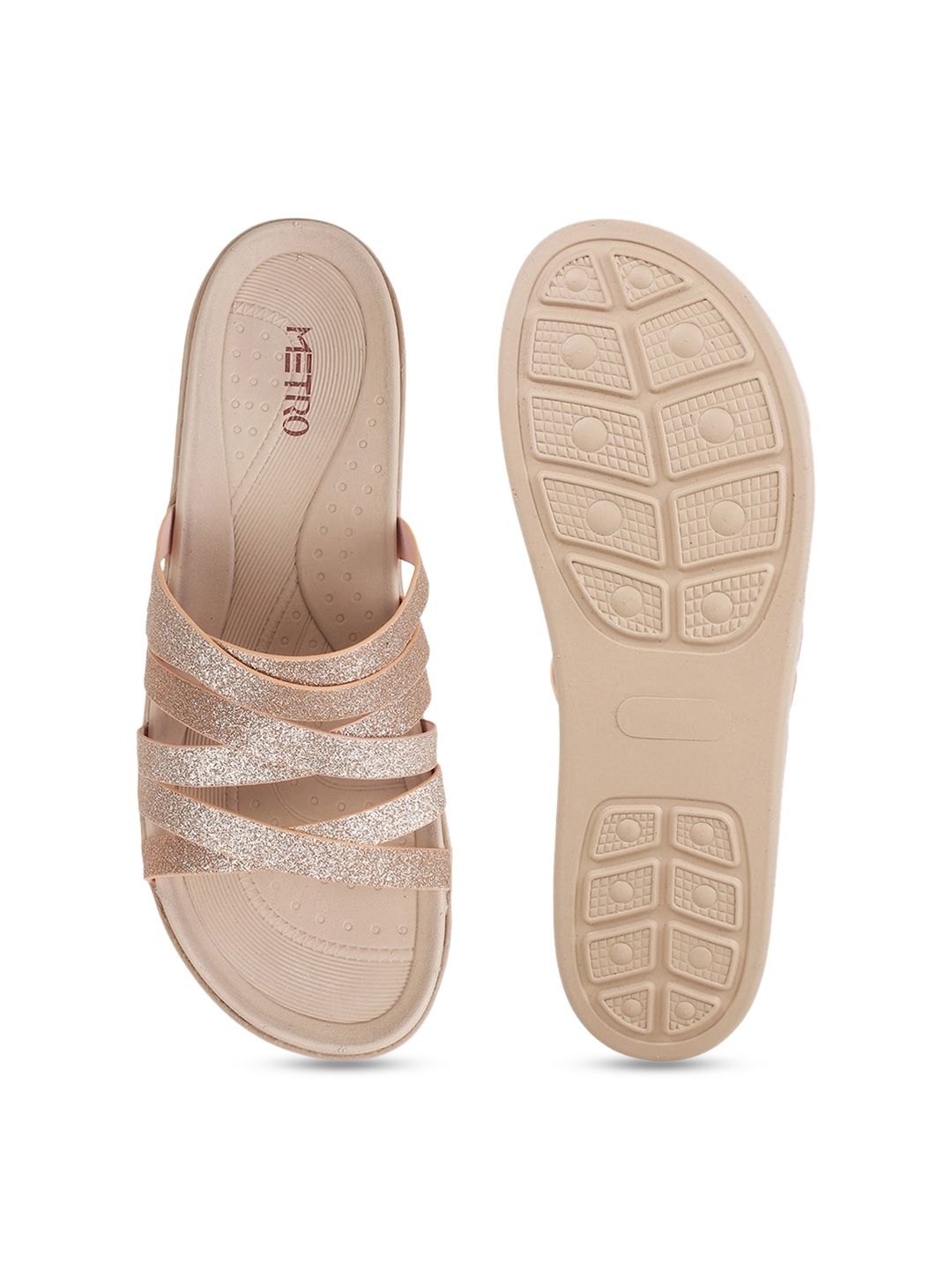 Metro Strappy Embellished Flatform Heels