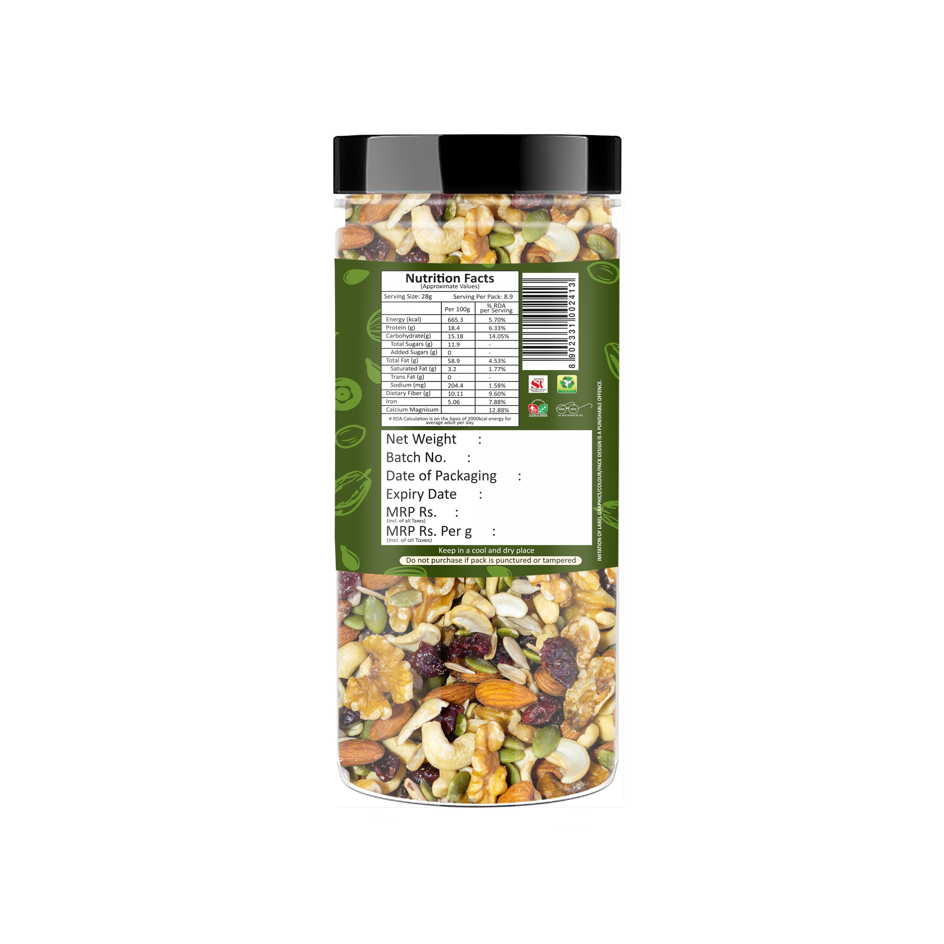 Yum Yum 10 In 1 Trail Mix Jar - Dista