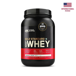Optimum Nutrition Gold Standard 100% Whey Protein Powder (Cookies & Cream)-907 gm