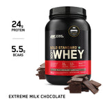 Thumbnail for Optimum Nutrition Gold Standard 100% Whey Protein Powder (Extreme Milk Chocolate)-907 gm