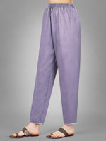 Thumbnail for Malishka Women's Embroidered Silk Blend Kurta Pant Dupatta Set-Lavender - Distacart