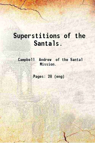 Superstitions Of The Santals - Gyan Books - Distacart