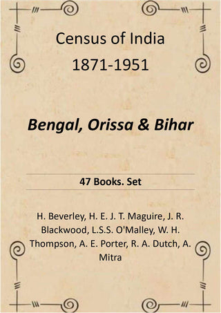 Census of India 1871-1951: Bengal, Orissa & Bihar - Gyan Books - Distacart