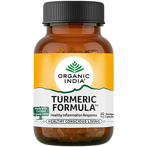 Organic India Turmeric Formula 60 Cap - Distacart
