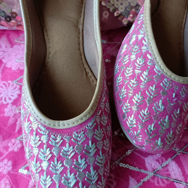 Desi Colour Women Indian Ethnic Footwear-Pinky - Distacart