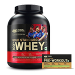 Thumbnail for Optimum Nutrition Gold Standard 100% Whey (Double Rich Chocolate) 2.27kg & Pre Workout (Green Apple) 142.5gm
