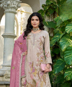 Thumbnail for Anaita Cream Shimmer Stitched Plazzo Suit With Codding Dori & Sequence Work - Distacart