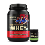 Thumbnail for Optimum Nutrition Muscle Gain Gift Box: Gold Standard 100% Whey (Double Rich Chocolate) 907gm + Creatine 100gm + Steel Shaker