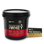 Thumbnail for Optimum Nutrition Gold Standard 100% Whey (Double Rich Chocolate) 4kg & Pre Workout (Green Apple) 142.5gm
