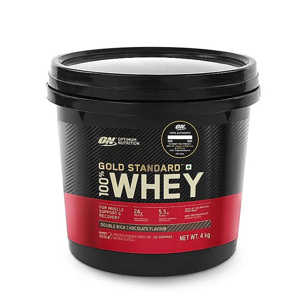 Optimum Nutrition Gold Standard 100% Whey Protein Powder (Double Rich Chocolate) 4 kg + Multivitamin for Men-60 Tablets + (ZMA)-60 Capsules + Fish Oil-60 Capsules