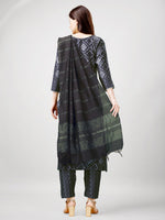 Thumbnail for Grey Women's Kurta Pant Dupatta Set - Hiral Fashion - Distacart