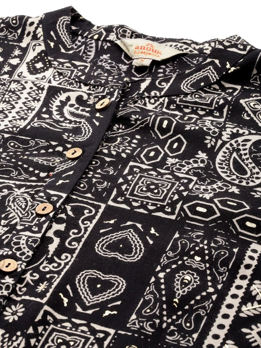 Anouk Women Paisley Printed Regular Kurta with Palazzos & With Dupatta - Distacart