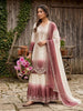 Anaita Pink&White Georgette Readymade Suit with Embroidery & Thread Work - Dista