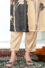 Thumbnail for BulBul Arwa Silk Black Kurta Set