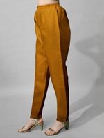 Thumbnail for Malishka Women's Mustard Embroidered Cotton Blend Kurta Pant Set With Dupatta - Distacart