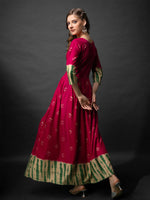 Thumbnail for Pink Rayon Anarkali Kurta - Hiral Fashion - Distacart