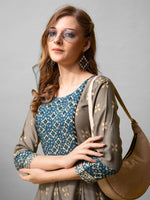 Thumbnail for Grey Cotton Anarkali Kurta - Hiral Fashion - Distacart