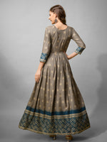 Thumbnail for Grey Cotton Anarkali Kurta - Hiral Fashion - Distacart