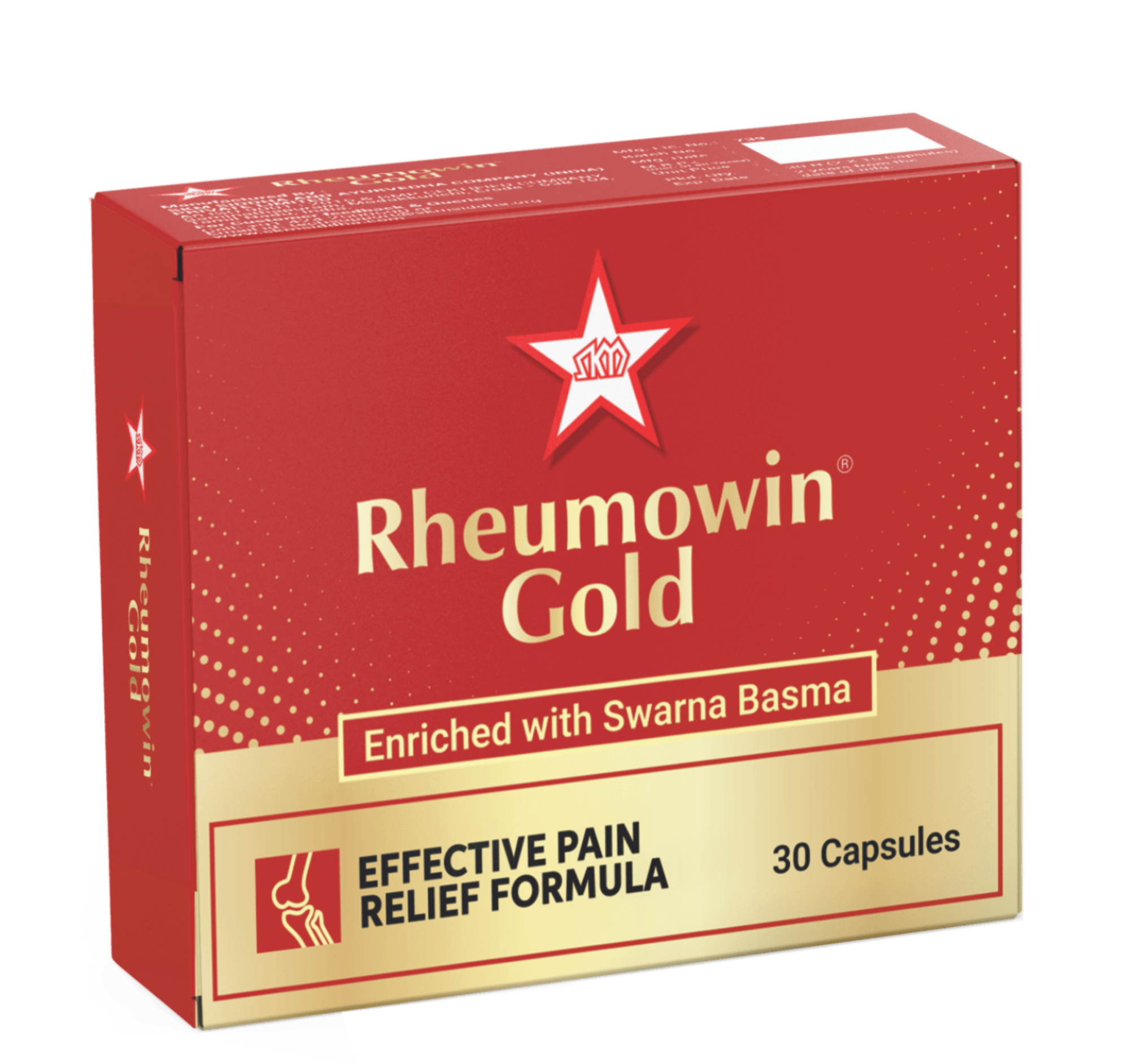 Skm Ayurveda Rheumowin Gold Enriched With Swarna Basma