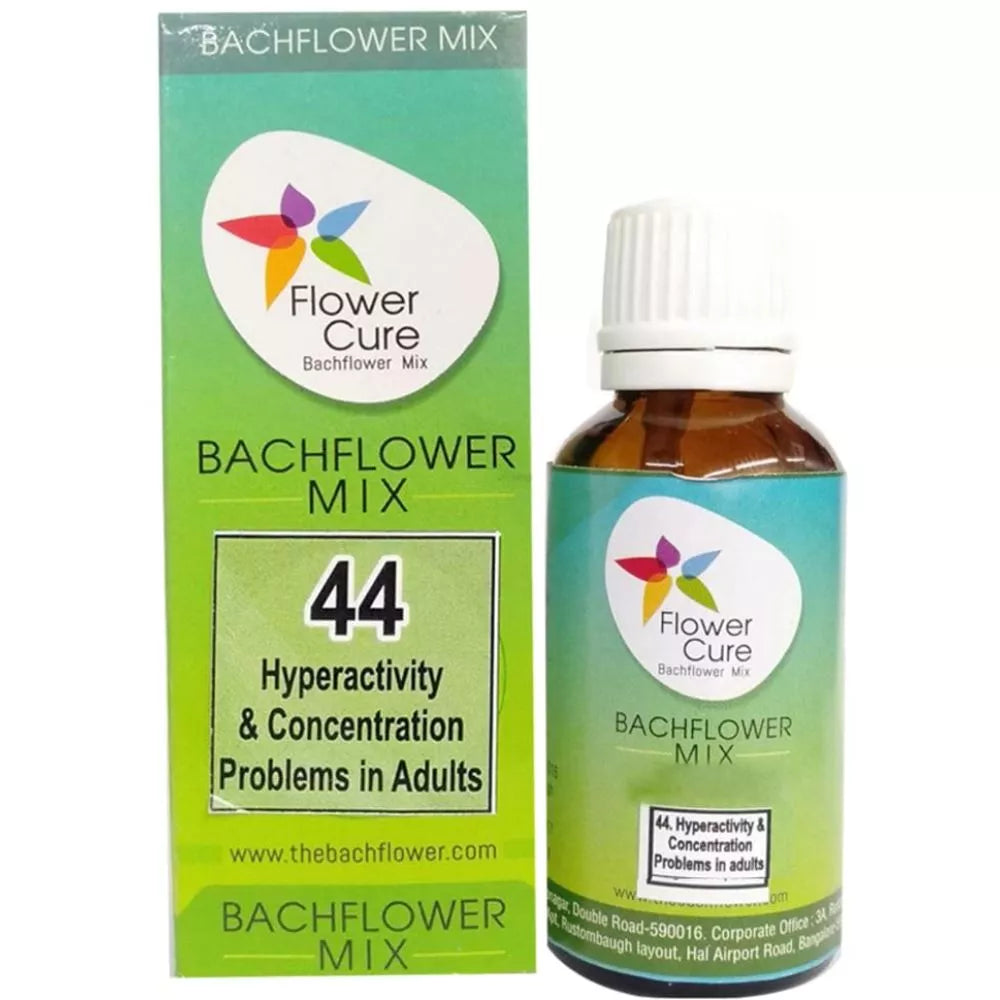 Bach Flower Mix 44 Hyperactivity & Concentration Problems In Adults Drop