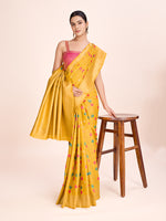Thumbnail for Monjolika Fashion Exquisite Designs With This Regal Yellow Rich Look Banarasi Tissue Silk Saree - Distacart