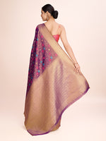Thumbnail for Monjolika Fashion Exquisite Designs With This Regal Light Brown Rich Look Banarasi Tissue Silk Saree - Distacart