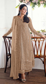 Thumbnail for Anaita Chiku Fox Georgette Suit With Embroidery Sequence & Khatli Work - Distacart